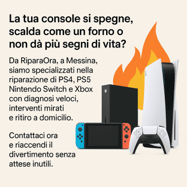 riparaora console messina assistenza riparazioni